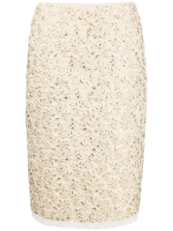 Textured Pencil Skirt