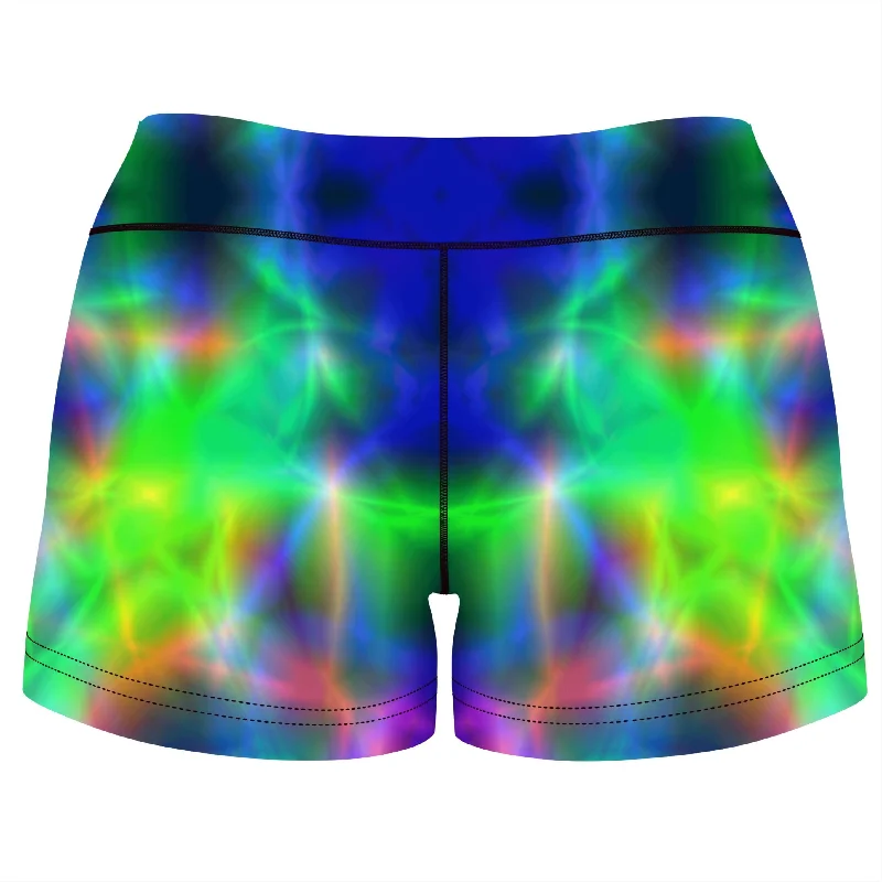 nuclear-melt-tie-dye-high-waisted-womens-shorts