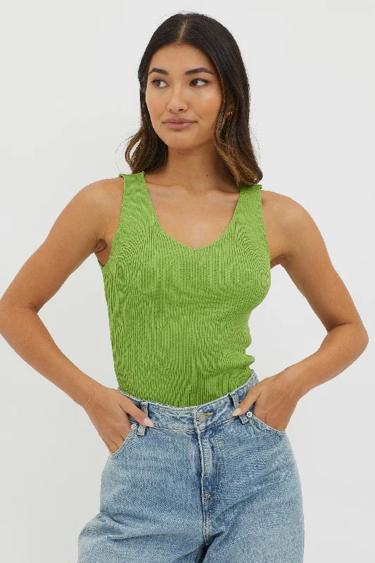 off-duty-v-neck-ribbed-knit-top-green