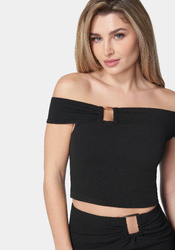 off-shoulder-metal-trim-top-and-skirt-black