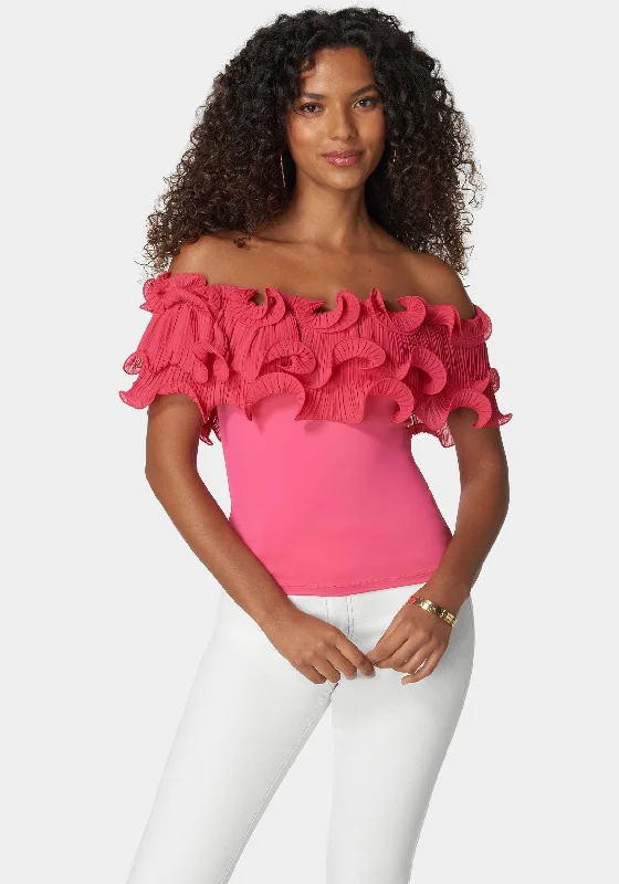 Off Shoulder Ruffle Top