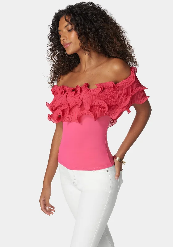 off-shoulder-ruffle-top-raspberry-sorbet