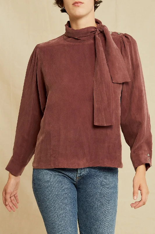 olivet-cottonseed-cupro-blouse-mocha-resale