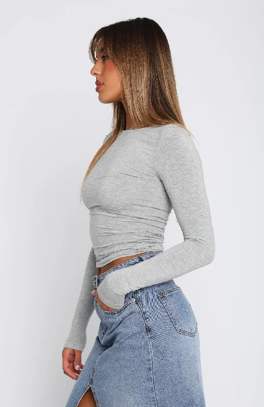 only-for-tonight-long-sleeve-top-grey-marle