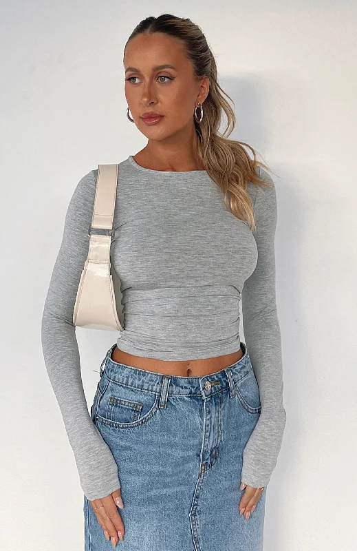 only-for-tonight-long-sleeve-top-grey-marle