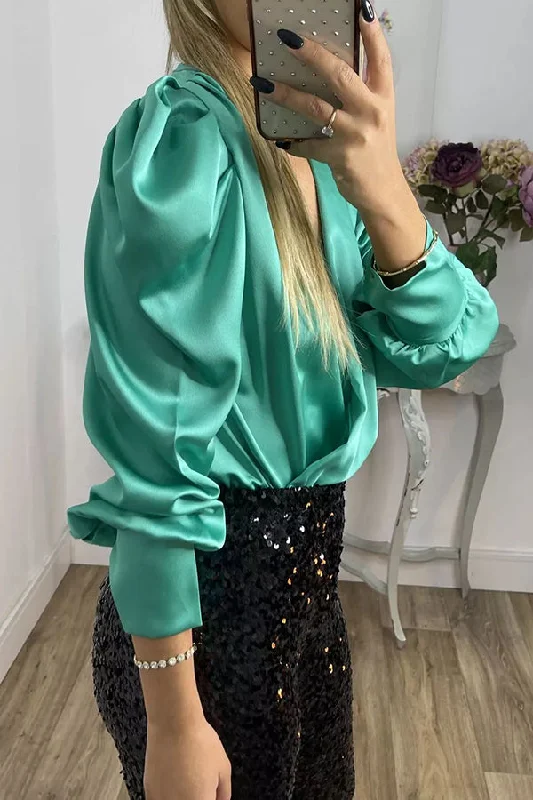 perfectly-adored-satin-crossover-neckline-puff-sleeve-blouse