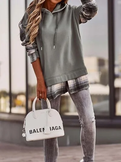 plaid-drawstring-dropped-shoulder-hoodie-1