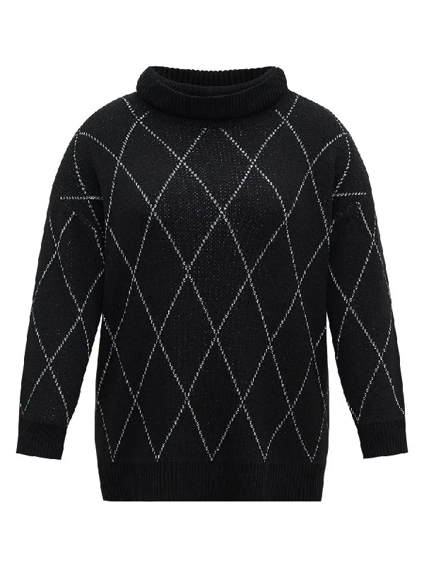 plaid-luxe-contrast-turtleneck-pullover