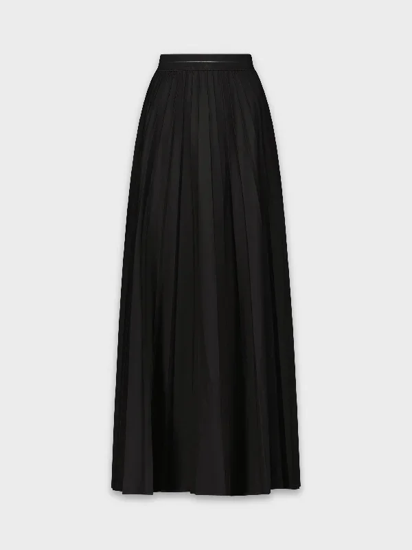 PLEATED SKIRT 37""-BLACK