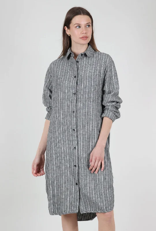 Replica Shirtdress, Black Stripe