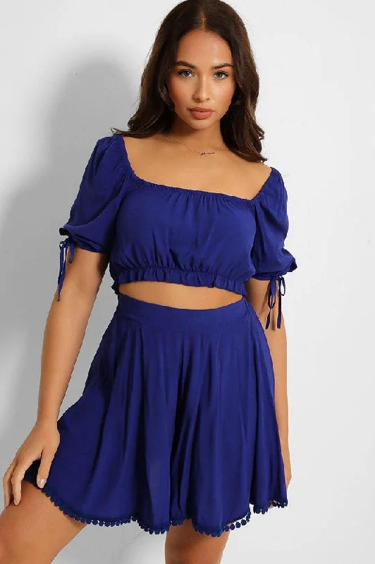 puff-sleeve-crop-top-and-pleated-shorts-set