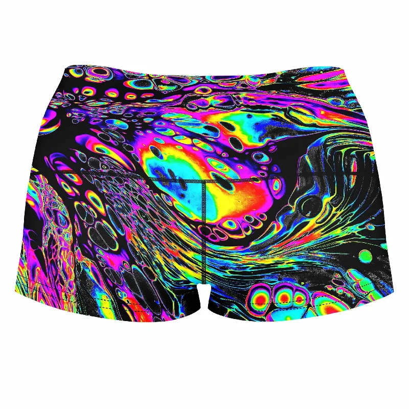 rainbow-magma-high-waisted-womens-shorts