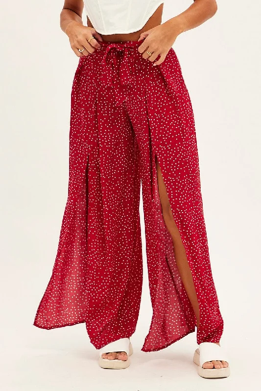 red-polka-dot-wide-leg-pants-high-rise-waist-tie-bt2598-81pb