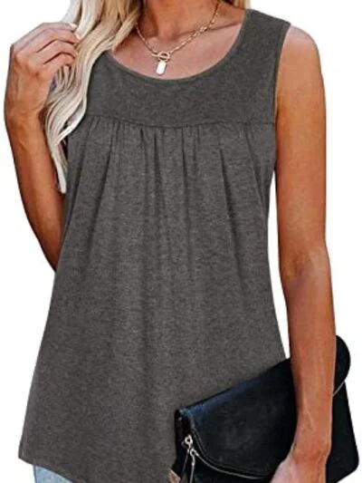 round-neck-wide-strap-ruched-tank