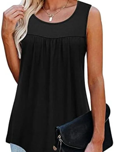 round-neck-wide-strap-ruched-tank