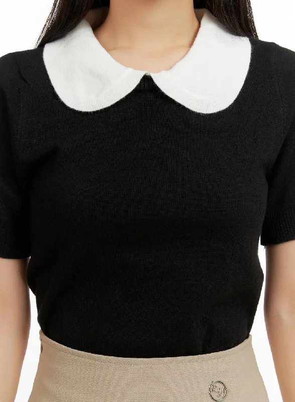 short-sleeve-collared-knit-top-ou407