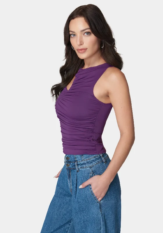 slit-front-ruched-top-imperial-purple