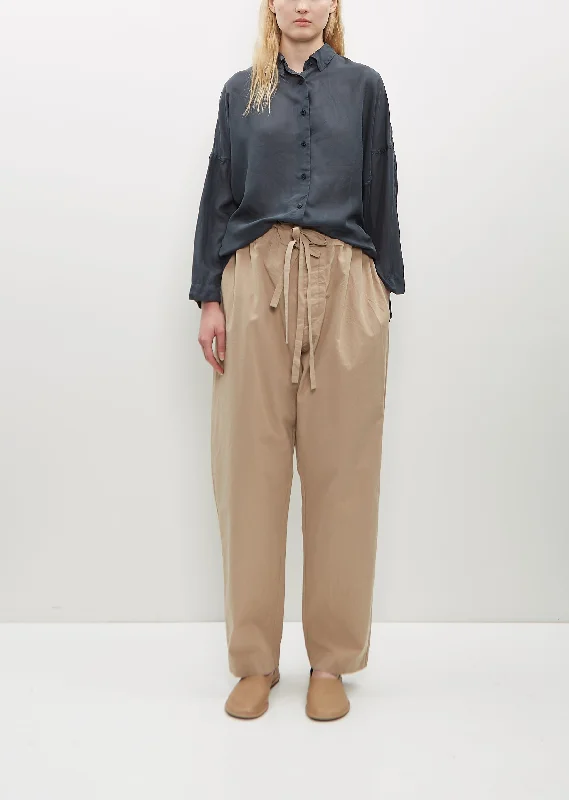 Denmark Cotton Pant — Light Beige