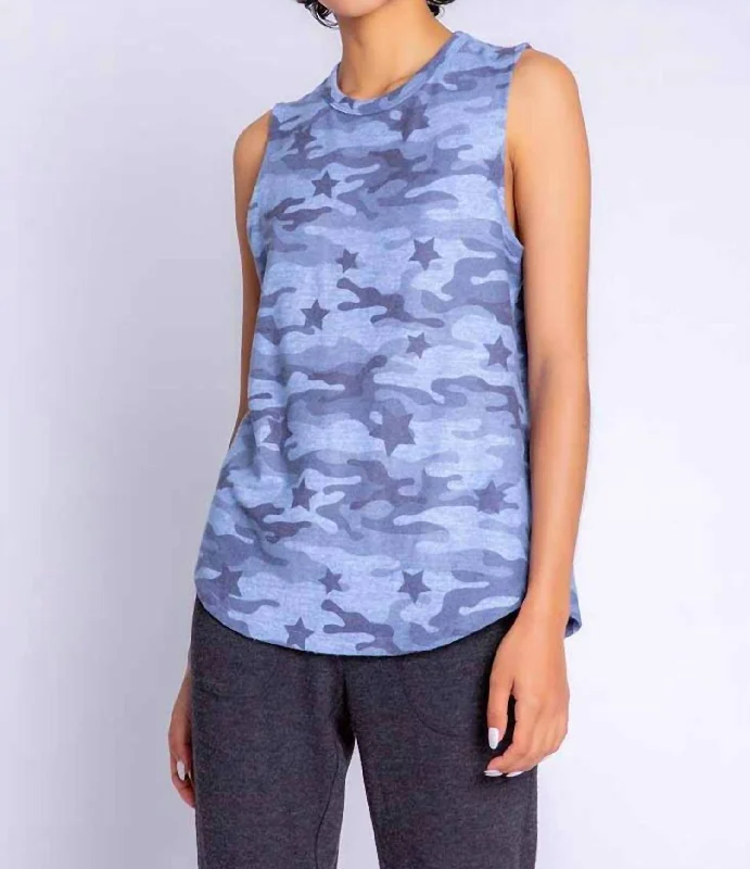 Starlight Tank Top In Denim