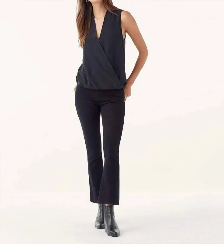 Summit Silk Tank In Black