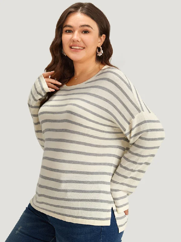 supersoft-essentials-striped-print-drop-shoulder-crew-neck-pullover