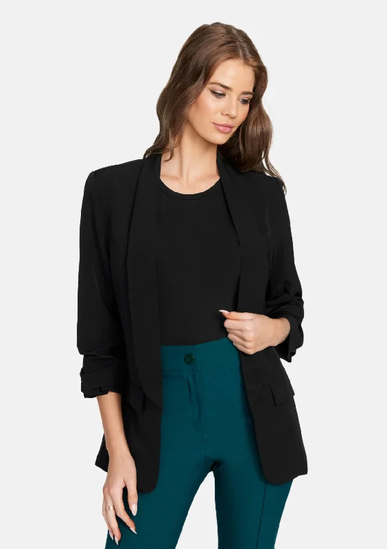 tall-katherine-3-4-sleeve-blazer-black