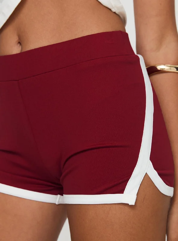 verdania-shorts-red