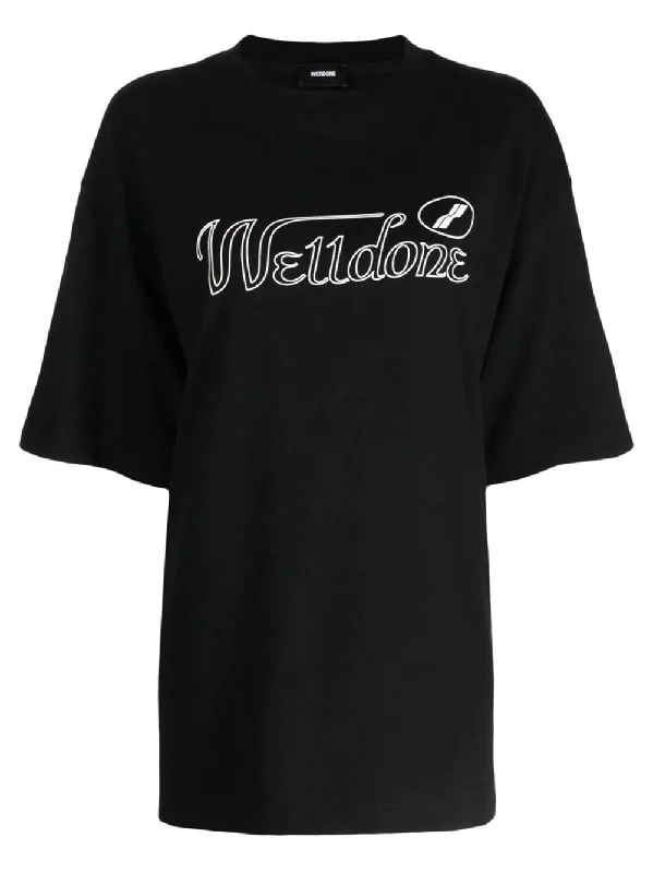 Black Cursive Symbol Logo Tee