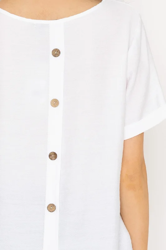 white-button-back-linen-like-top