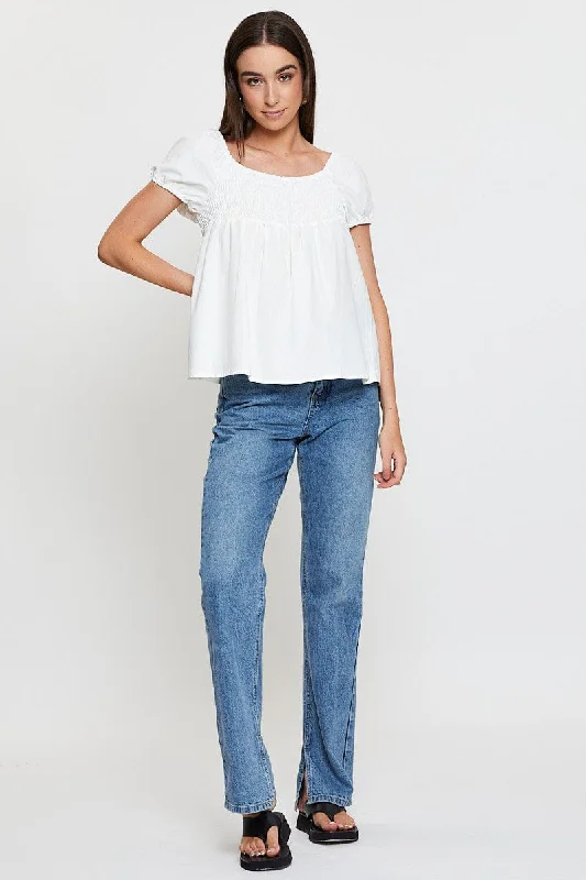 white-shirred-top-short-sleeve-wc11309-32f3