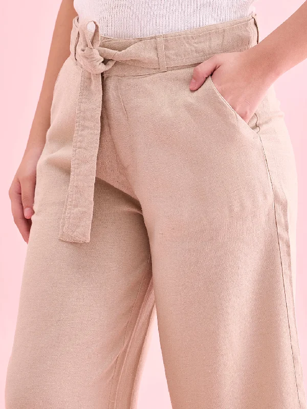 women-solid-light-beige-linen-mid-rise-culottes