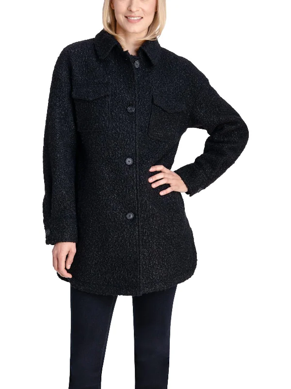 Womens Lightweight Cold Weather Shirt Jacket