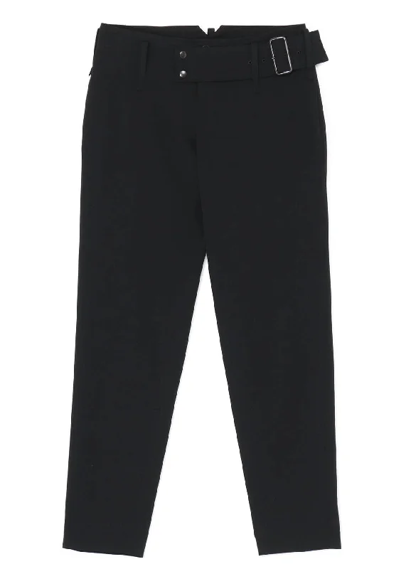 Low-Rise Belted Pants